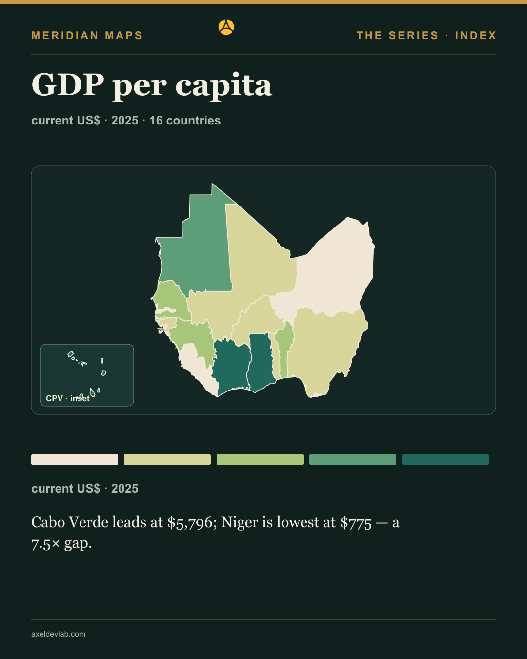 Reading the GDP per capita map