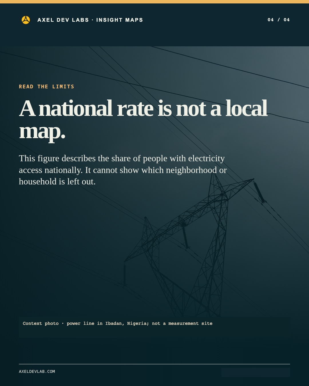 A national rate is not a local map.