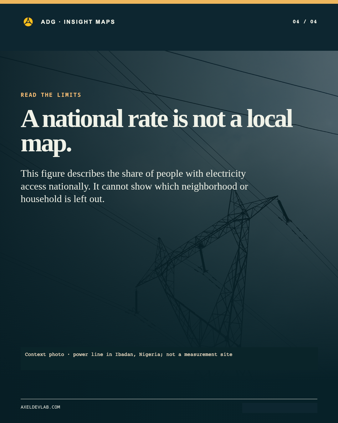 A national rate is not a local map.
